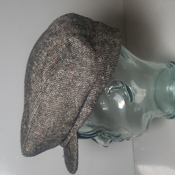 Tweed Snap Front Ivy Gray Flat Cap Size Large - Picture 7 of 13
